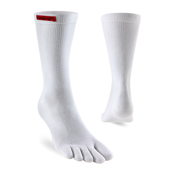 Injinji SPORT Crew Socks - White