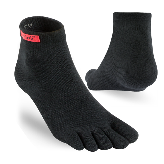 Injinji SPORT Mini Crew - Black