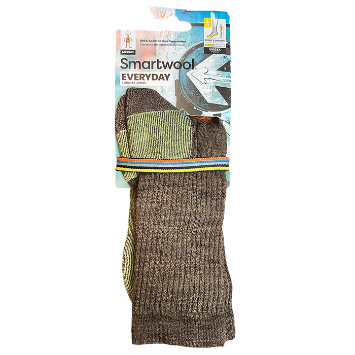 Smartwool Everyday Solid Rib Crew Socks - Winter Moss