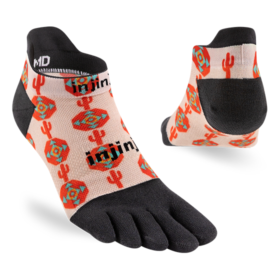 Injinji RUN Artist Designed Men's No Show - Pathfinder — socksforliving.com