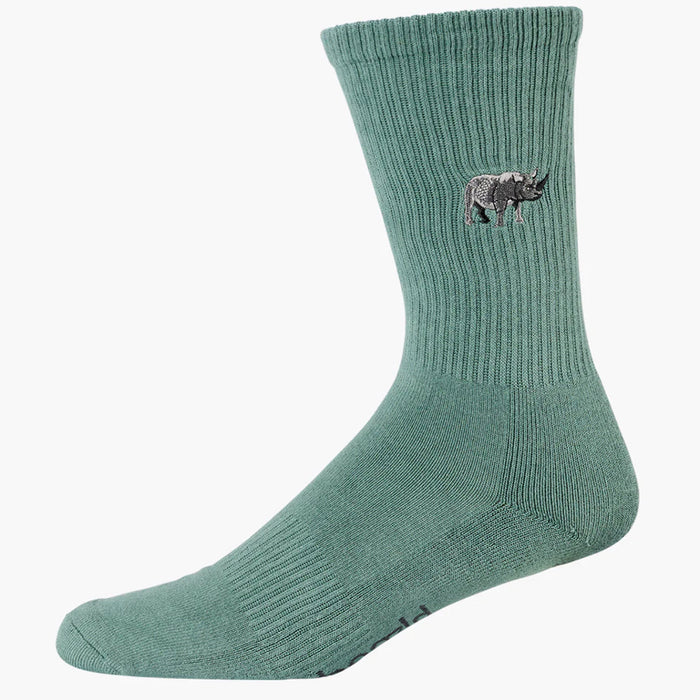 Bamboo Men's Socks - Rhino Zoo Conservation Socks