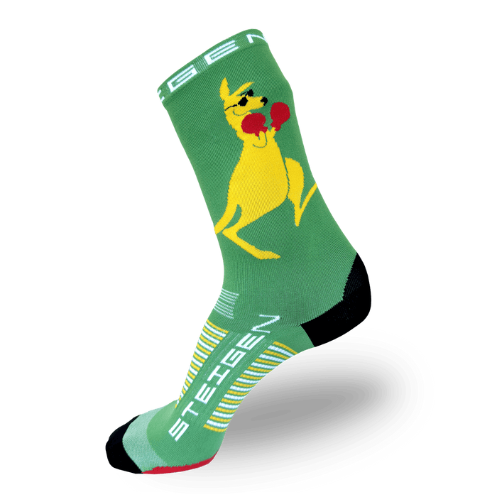 Steigen Running Socks 3/4 Crew - Aussie Kangaroo