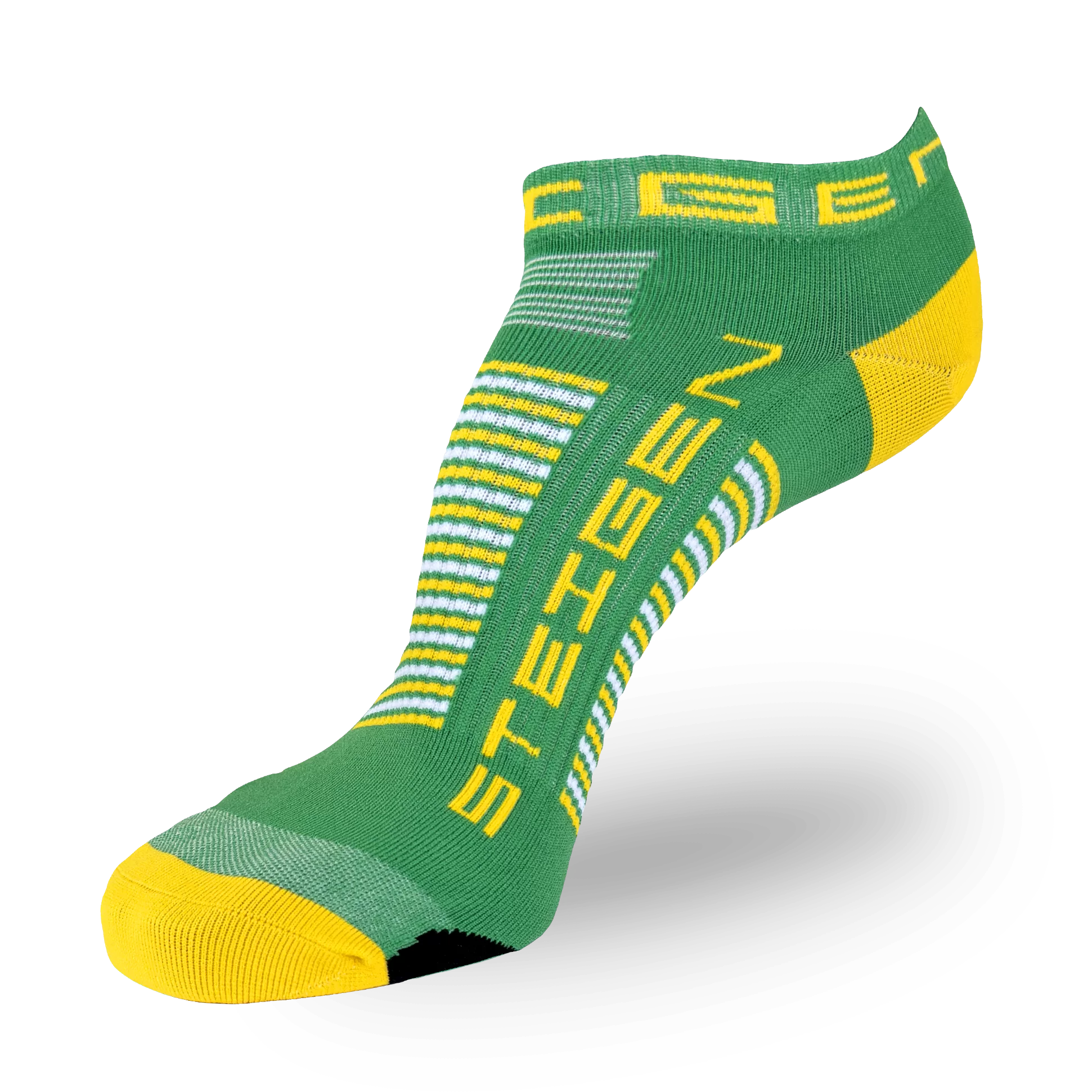 Steigen Running Socks Zero - Green & Gold