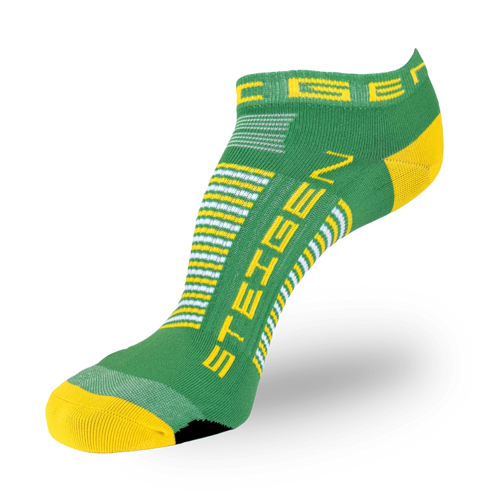 Steigen Running Socks Zero - Green & Gold