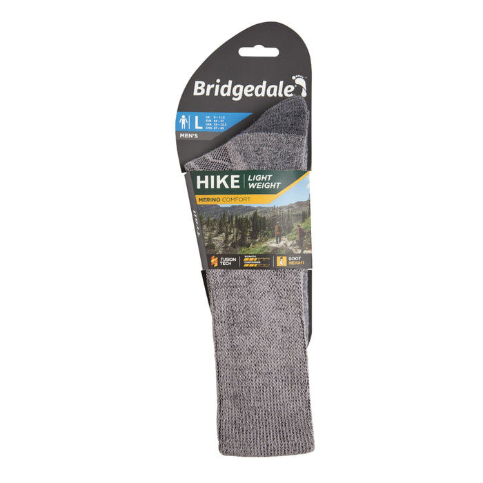 Bridgedale MERINO HIKE Comfort Socks (Lightweight Grey)