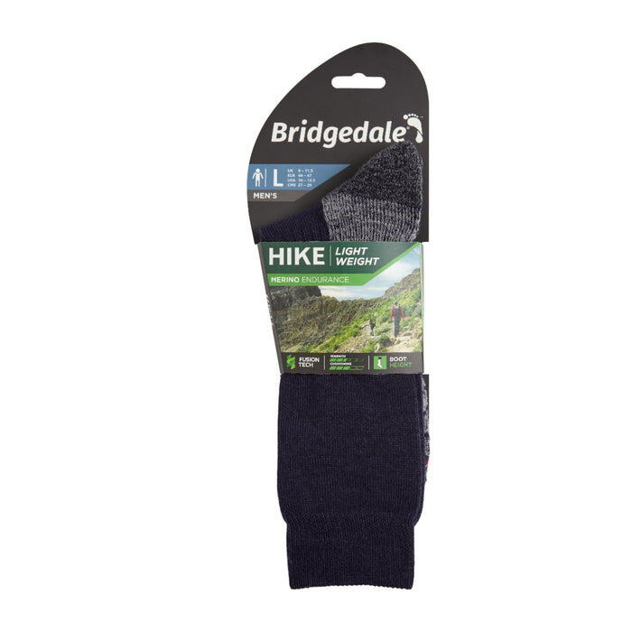 Bridgedale MERINO Performance HIKE Socks (Lightweight Navy)