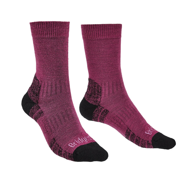 Bridgedale Women's MERINO HIKE Socks (Lightweight Berry)