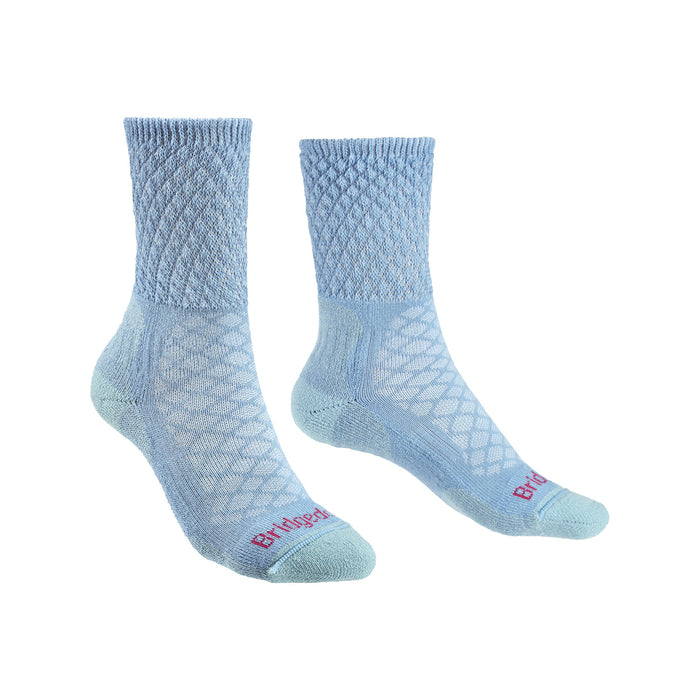 Bridgedale Women's MERINO HIKE Comfort Socks (Powder Blue)